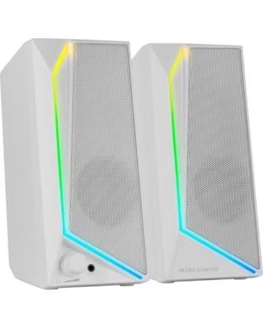 MARS GAMING Altavoces MS72- 15W- 2 0- Blancos