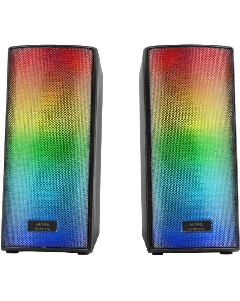 MARS GAMING Altavoces con Bluetooth MSRGB2- 15W- 2 0- Negros