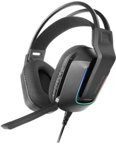 MARS GAMING Auriculares Gaming con Microfono MH-Strike- Jack 3 5- USB- Negros