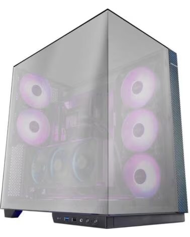 MARS GAMING Caja Gaming Torre MC-3GFPRO- Cristal Cromado