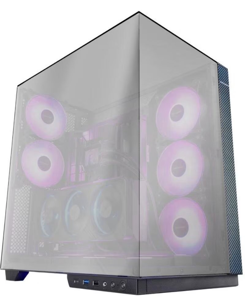 MARS GAMING Caja Gaming Torre MC-3GFPRO- Cristal Cromado