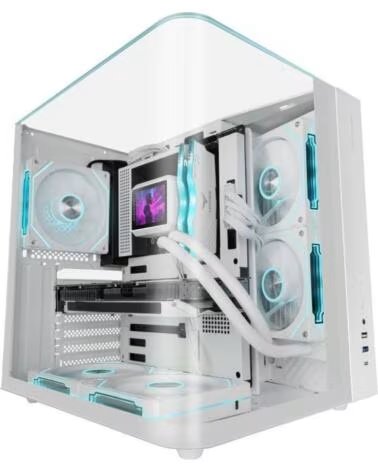 MARS GAMING Caja Gaming Semitorre MC-INFINIOLITE- Blanca