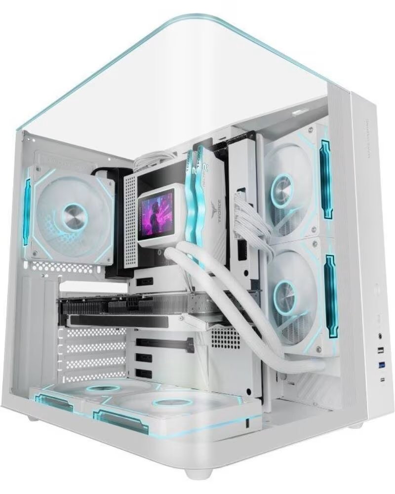 MARS GAMING Caja Gaming Semitorre MC-INFINIOLITE- Blanca