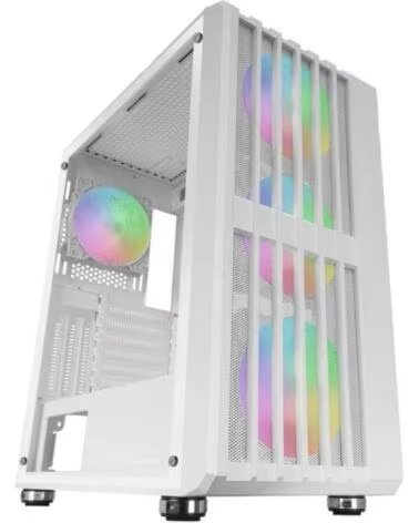 mars gaming Caja Gaming Semitorre MC-VAULT- Blanca