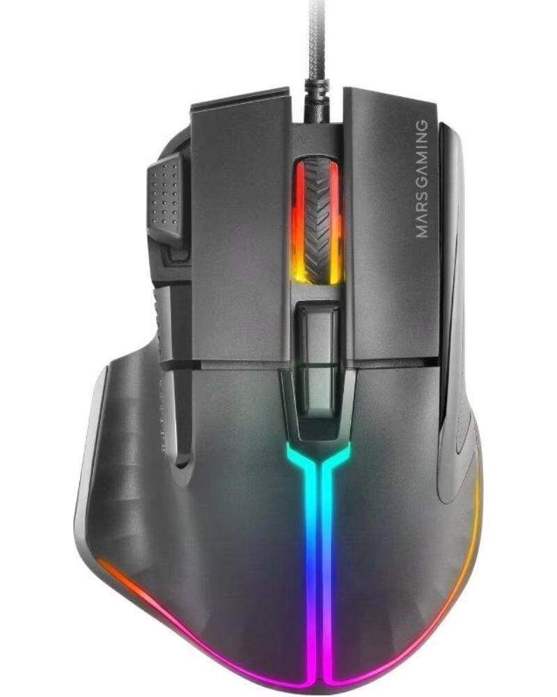 mars gaming Raton Gaming MM-XT- Hasta 12800 DPI