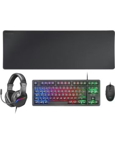 mars gaming Pack Gaming MCP-RGB3- Teclado RGB Raton Optico Alfombrilla XXL Auriculares