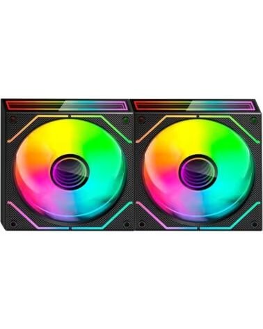 mars gaming Pack 2 Ventiladores MF-3DPROX2R- 12cm- ARGB