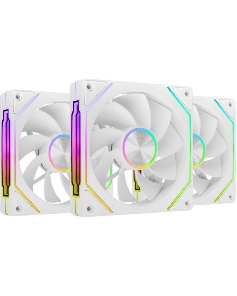 mars gaming Pack 3 Ventiladores Invertidos MF-LINKFINITYKIT2R- 12cm- ARGB- Blancos