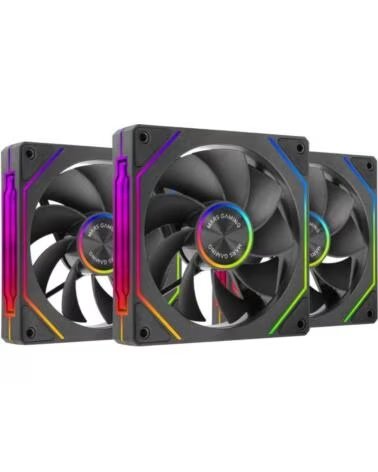 mars gaming Pack 3 Ventiladores Invertidos MF-LINKFINITYKIT2R- 12cm- ARGB