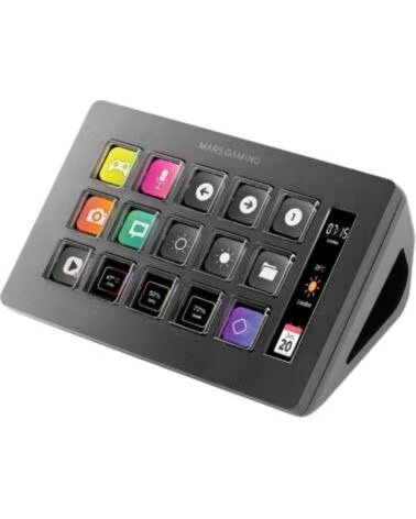 mars gaming Stream Deck Slim MSD-ONE- 15 Teclas LCD- Negro