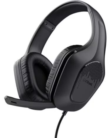 TRUST GAMING Auriculares Gaming con Microfono GXT 417 Zirox- Jack 3 5- Negros