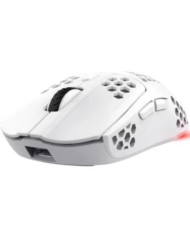 TRUST GAMING Raton Gaming Inalambrico GXT 929 Helox- Bateria recargable- Hasta 4800 DPI- Blanco