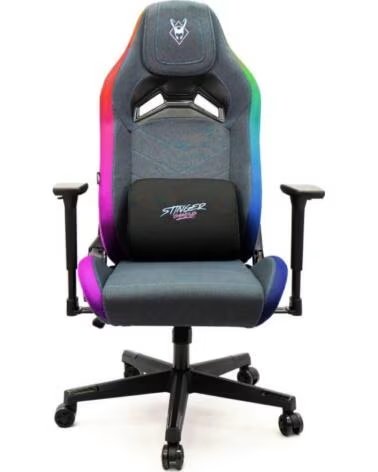 STINGER BY WOXTER Silla Gaming Woxter Stinger Station Elite- Luces LED- Azul y Rosa