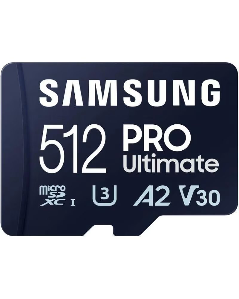 SAMSUNG Tarjeta de Memoria Pro Ultimate 512GB microSD XC con Adaptador- Clase 10- 200MBs