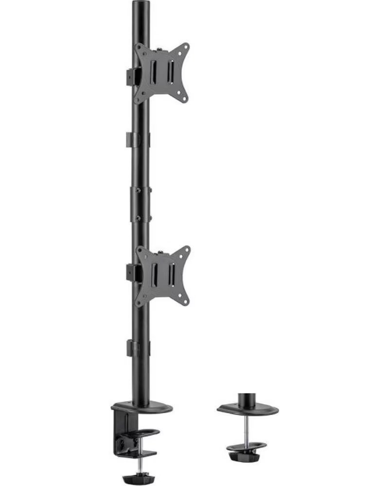 AISENS TISCHHALTERUNG FÜR 2 MONITORE ODER FERNSEHER DT32TSR-229 DREHBAR NEIGBAR BIS 9KG