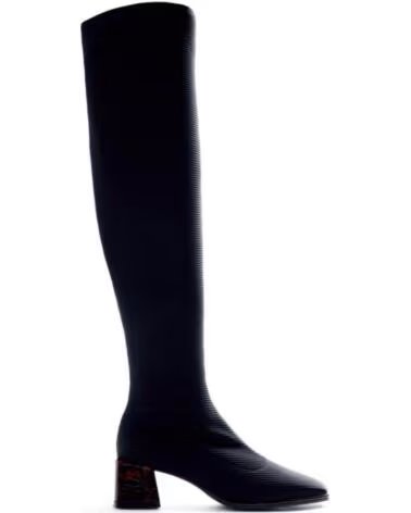 GIOSEPPO HOHE ELASTISCHE GERIPPTE STIEFEL MIT SCHACHENABSATZ VARIOS COLORES