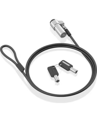 AISENS Cable de Seguridad Tipo NANO para Portatiles ASLK-D45K06-BK- 1 5m