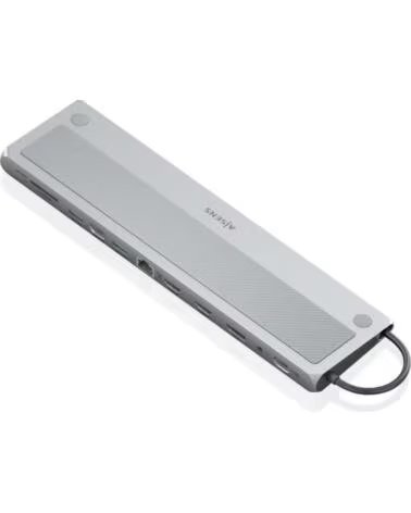 AISENS Docking USB Tipo-C ASUC-12P020-GR- 2xHDMI 4K- 3xUSB- 1xUSB Tipo-C- 1xRJ45- 1xDisplayPort- 1xLector Tarjetas- 1xUSB Tipo-C