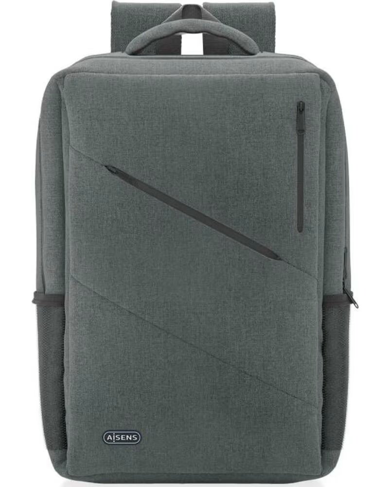 AISENS Mochila Urbana y de Oficina ASBG-BP085-GR para Portatiles hasta 15 6- Gris