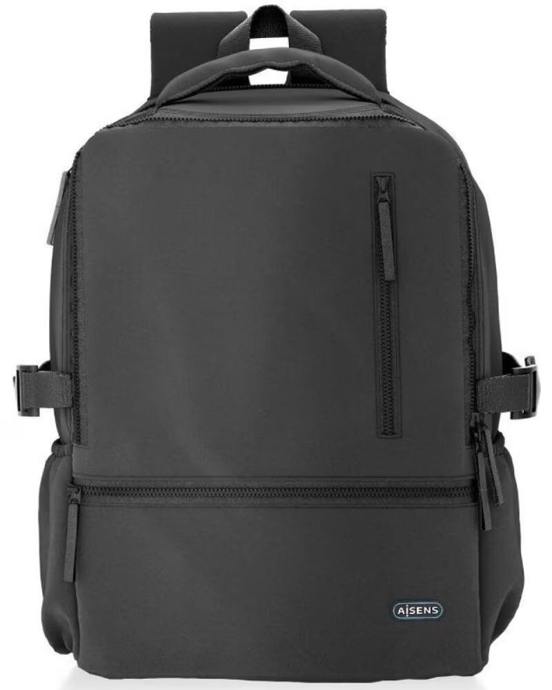 AISENS Mochila ASBG-BP086-BK para Portatiles hasta 15 6- Impermeable- Negro