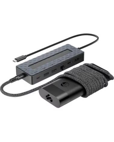 HP Pack Docking USB Tipo-C y Cargador Universal para Portatil 9H0H9AA