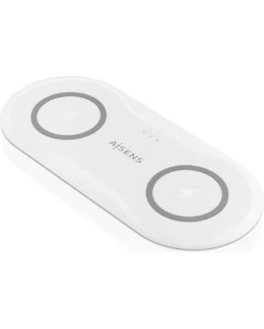 AISENS Base de carga Inalambrica ASCH-15W2WC059-W- 15W- Blanco