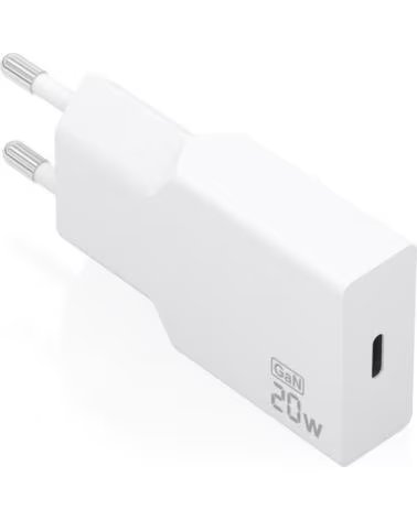 AISENS Cargador de Pared GaN A110-0997- 1xUSB Tipo-C- 20W- Blanco