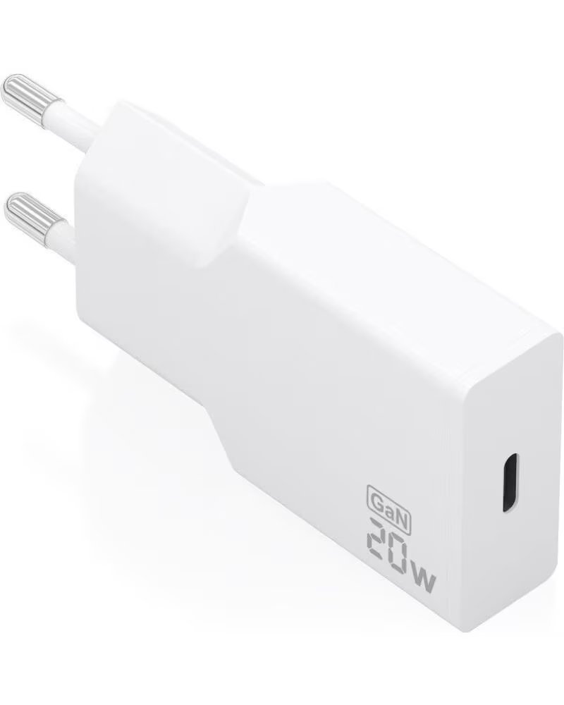 AISENS Cargador de Pared GaN A110-0997- 1xUSB Tipo-C- 20W- Blanco
