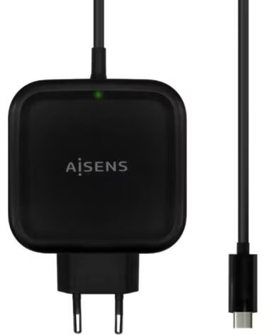 AISENS Cargador de Pared ASCH-1PD65WL-BK- 1xUSB Tipo-C- 65W