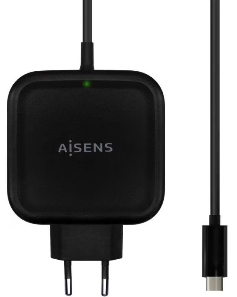AISENS Cargador de Pared ASCH-1PD65WL-BK- 1xUSB Tipo-C- 65W