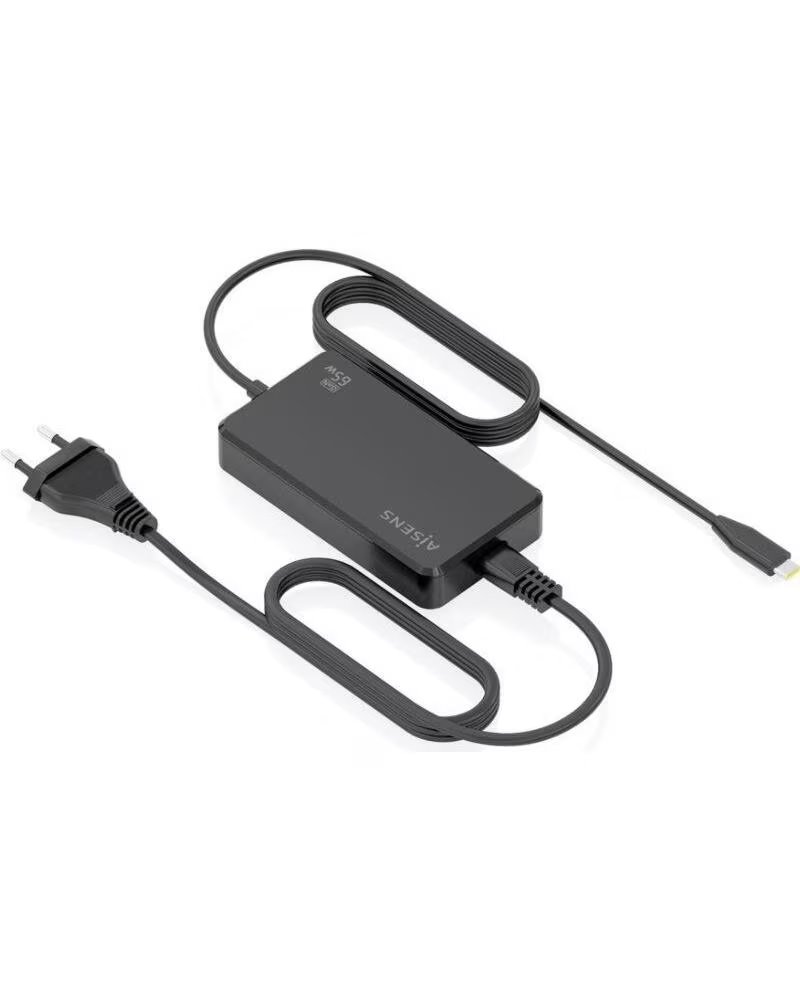 AISENS Cargador Sobremesa GaN ASCH-1PD65D068-BK- 1xUSB Tipo-C- 65W