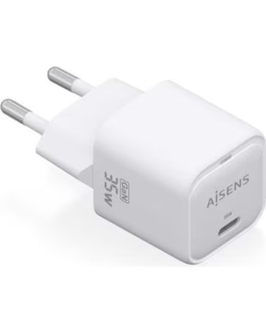 AISENS Cargador de Pared GaN ASCH-35W1P022-W- 1xUSB Tipo-C- 35W