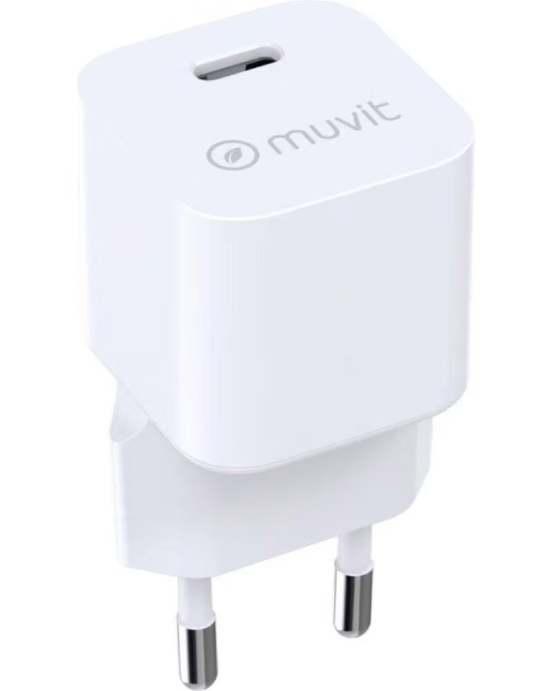MUVIT Cargador de Pared For Change MCACC0047- 1xUSB Tipo-C- 30W