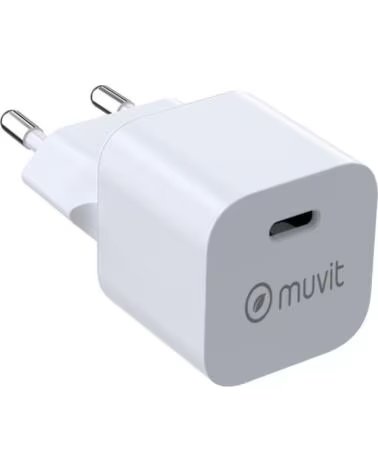 MUVIT Cargador de Pared For Change MCACC0048- 1xUSB Tipo-C- 20W