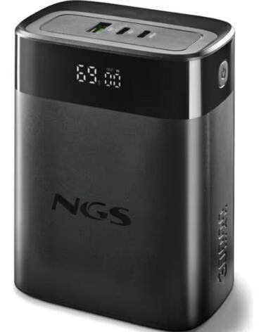 NGS Powerbank 30000mAh TWIX30- 140W- Compatible con Portatiles- Negra