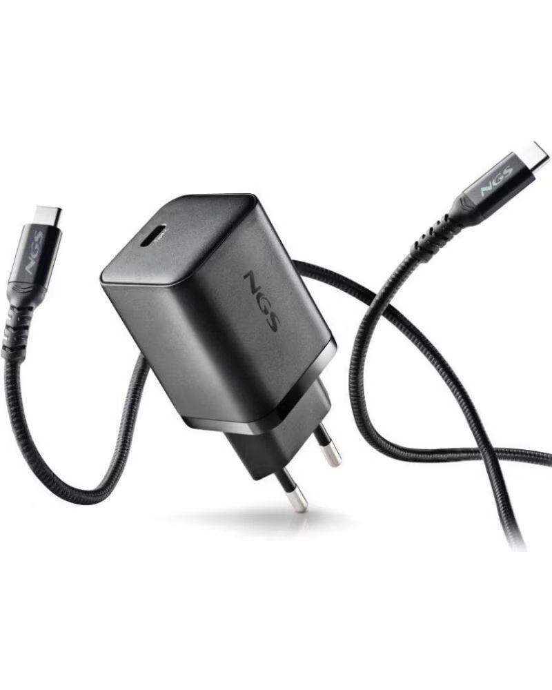NGS Cargador de Pared GaN Bud 65W- 1xUSB Tipo-C- 65W
