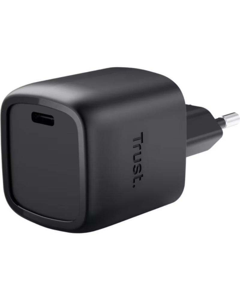 TRUST Cargador de Pared GaN Maxo 30W- 1xUSB Tipo-C- 30W