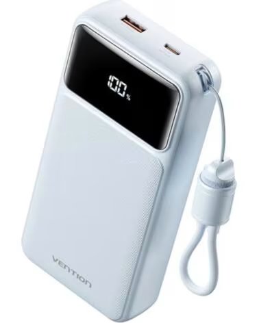 VENTION Powerbank 20000mAh XGYL0-40-TY- 22 5W- Azul- Incluye Cable USB Tipo-C