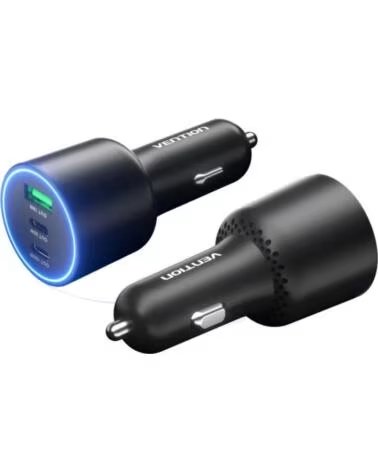 VENTION Cargador de Coche FFQB0- 2xUSB-Tipo C- 1xUSB- 100W