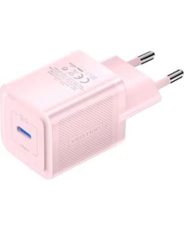 VENTION Cargador de Pared GaN FEPP0-EU- 1xUSB Tipo-C- 20W