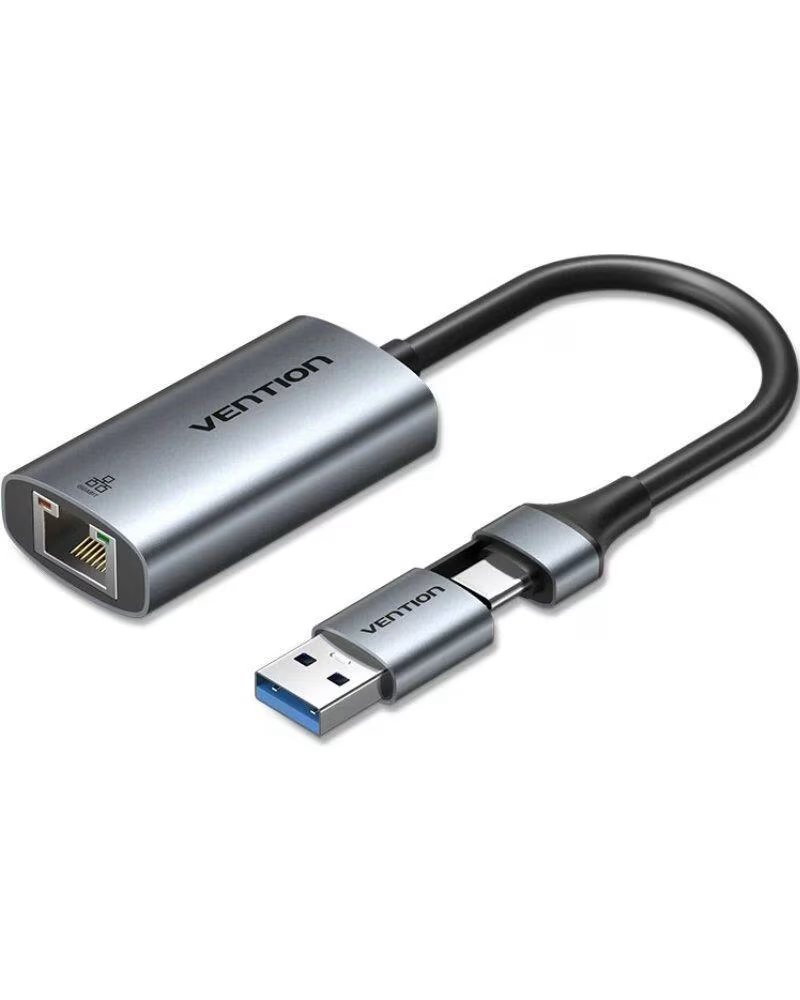VENTION Adaptador USB-USB Tipo-C - RJ45 CFQHB- 1000Mbps