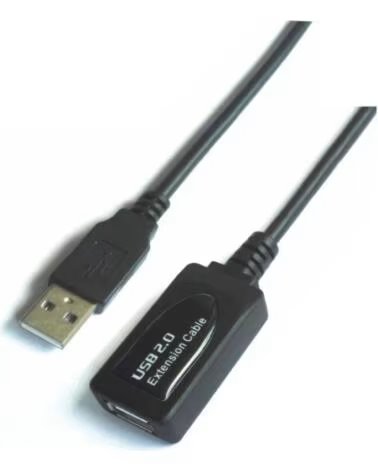 AISENS Cable Alargador USB 2 0 A101-0019- USB Macho - USB Hembra- Hasta 2 5W- 60Mbps- 10m- Negro