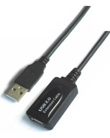 AISENS Cable Alargador USB 2 0 A101-0018- USB Macho - USB Hembra- Hasta 2 5W- 60Mbps- 5m- Negro