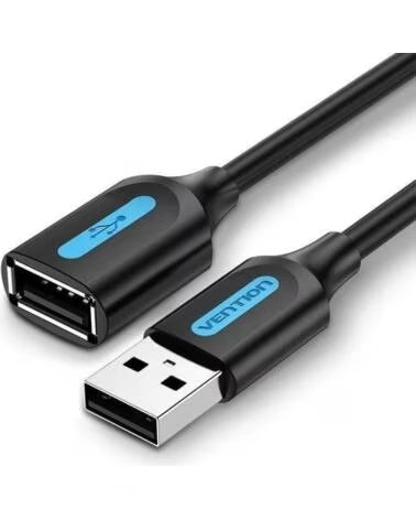 VENTION Cable Alargador USB 2 0 CBIBJ- USB Macho - USB Hembra- 480Mbps- 5m- Negro
