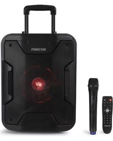 FONESTAR Altavoz portatil california 200w - jack - auxiliar - funcion karaoke - bluetooth - usb - mp3 - radio fm - microfono