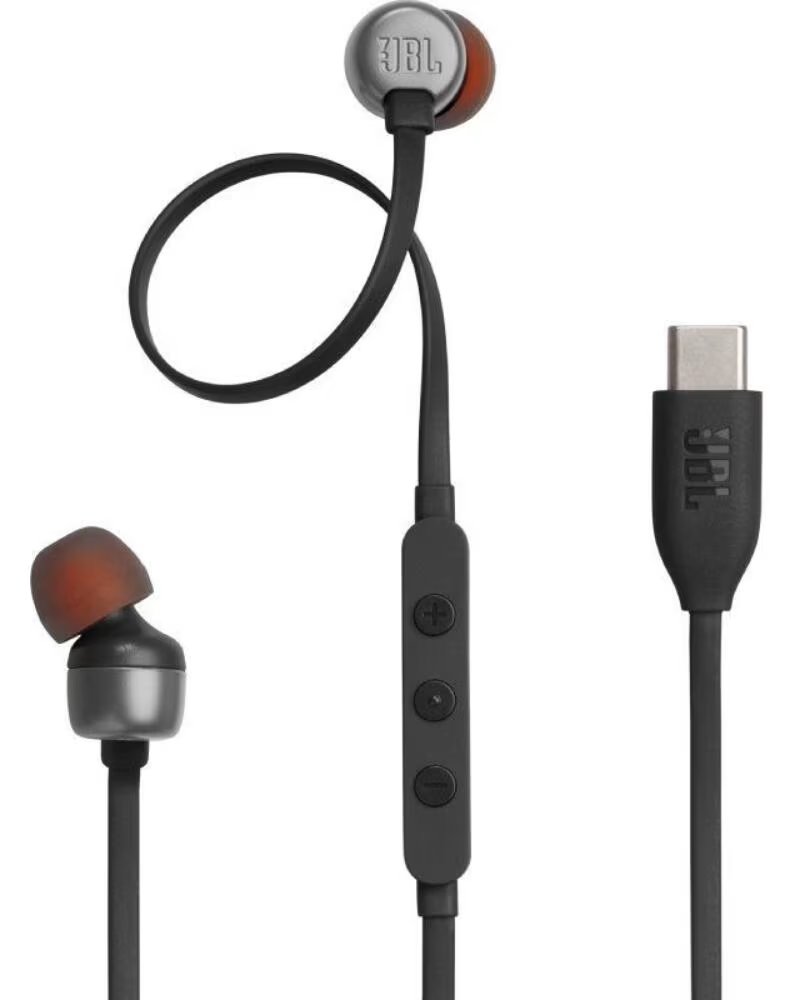 JBL Auriculares Intrauditivos Tune 310C- con Microfono- Negros