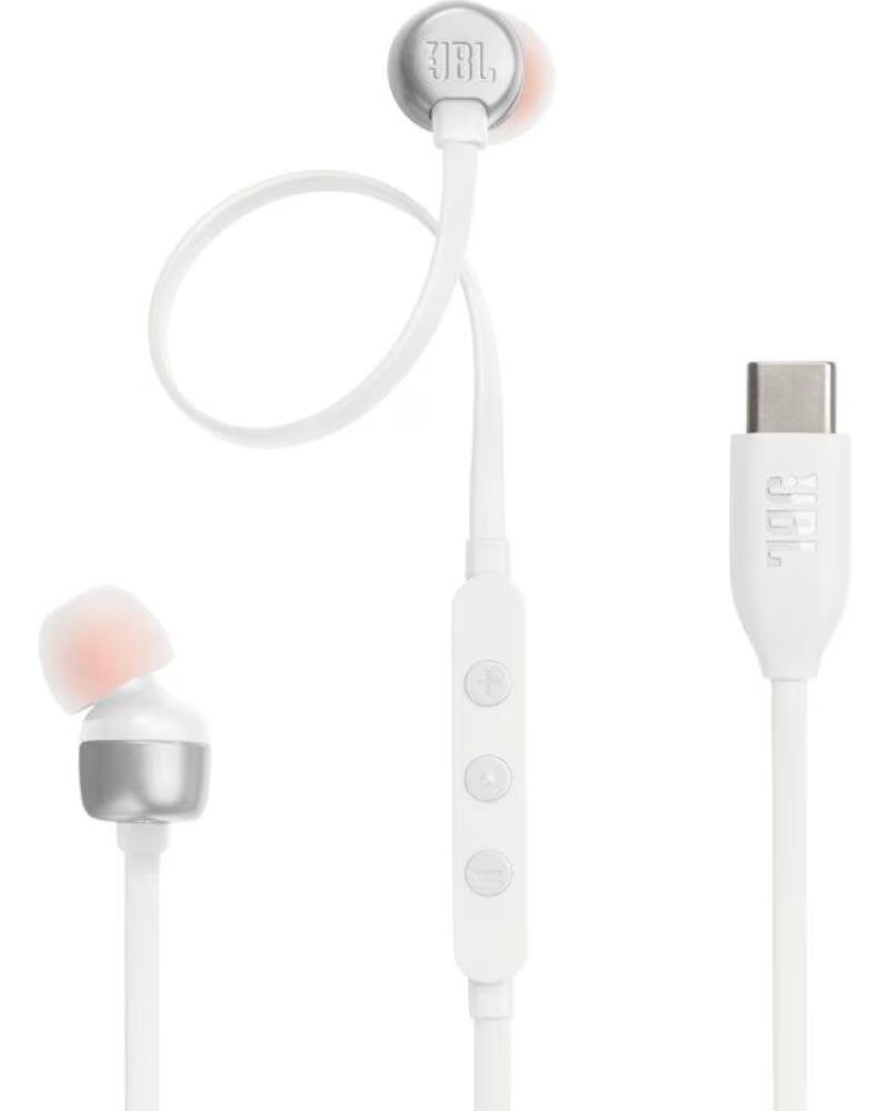 JBL Auriculares Intrauditivos Tune 310C- con Microfono- Blancos