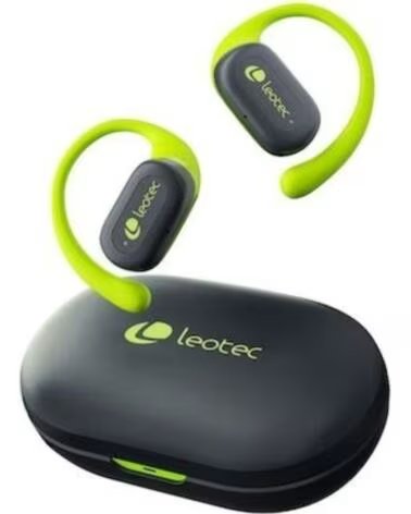 LEOTEC Auriculares Deportivos Bluetooth Open Air Zenith Sport con estuche de carga- Autonomia 6 5h- Lima