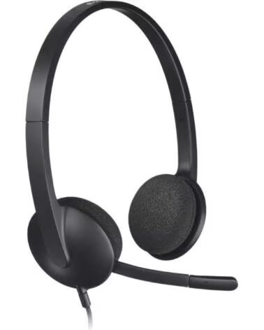 LOGITECH Auriculares con microfono headset h340 usb