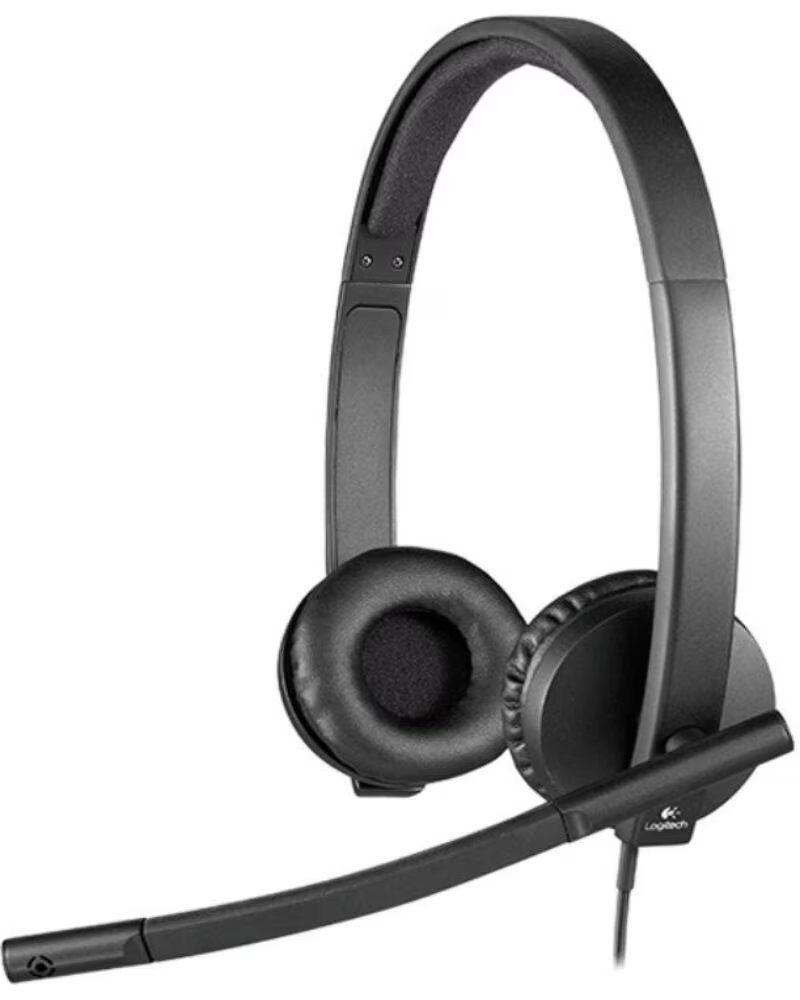 LOGITECH Auriculares H570E- con Microfono- USB- Negros